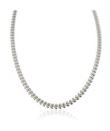 Collana maglia chevron in...