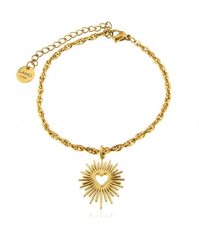 Bracciale in acciaio oro...