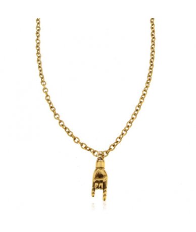 Collana lunga in acciaio...