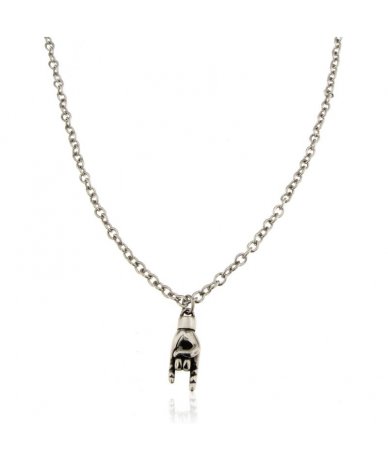 Collana lunga in acciaio...