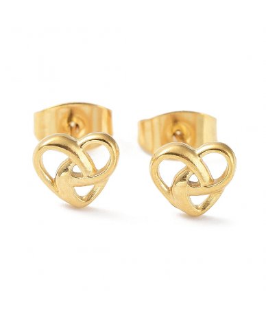 Orecchini cuore intrecciato...