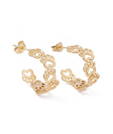 Orecchini cerchi con decoro...