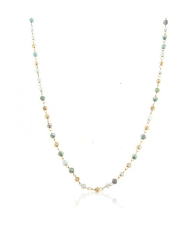 Collana in acciaio inox oro...