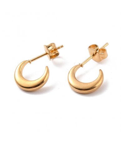 Orecchini cerchi mezza luna...