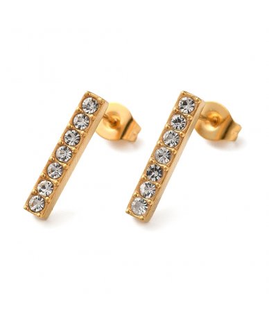 Orecchini barra di strass...