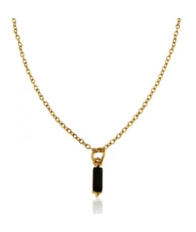 Collana in acciaio inox oro...