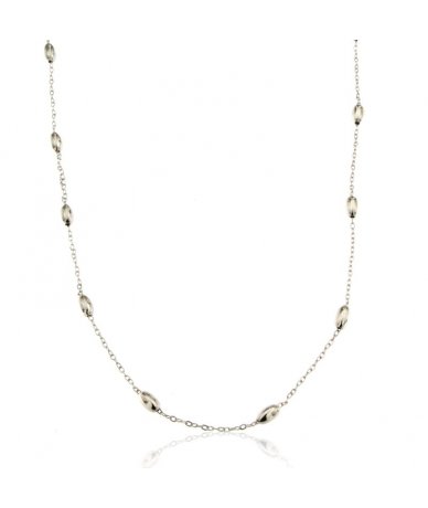 Collana lunga in acciaio...
