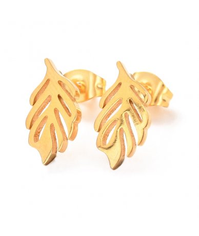 Orecchini piccoli foglia in...