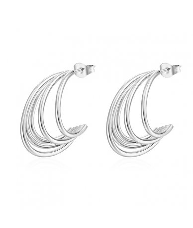 Orecchini multi cerchio in...