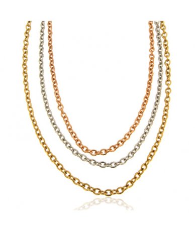 Collana catena multifilo in...