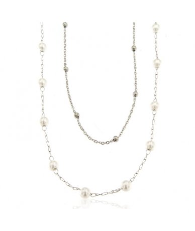 Collana doppio filo in...