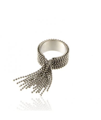 Anello con frange in...