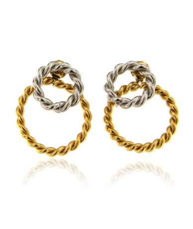 Orecchini doppio ovale...