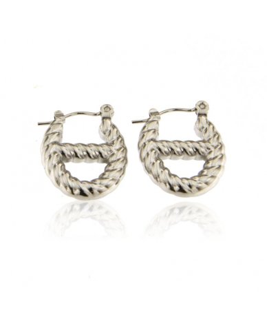 Orecchini ovale ritorto in...