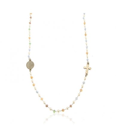 Collana rosario con catena...