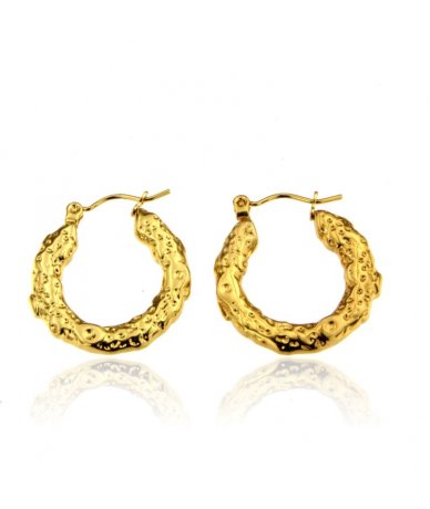 Orecchini cerchi martellati...