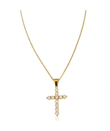 Collana con pendente croce...