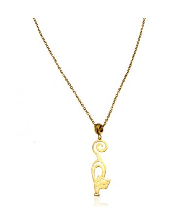 Collana con pendente gatto...