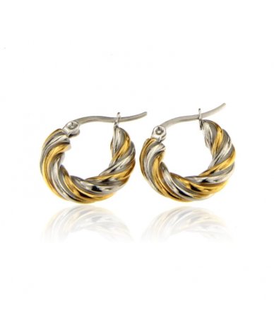 Orecchini cerchi ritorti in...