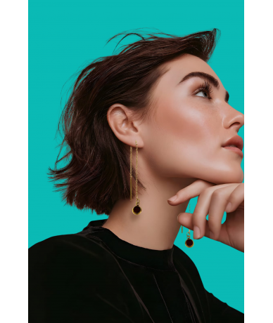 Orecchini lunghi saliscendi...