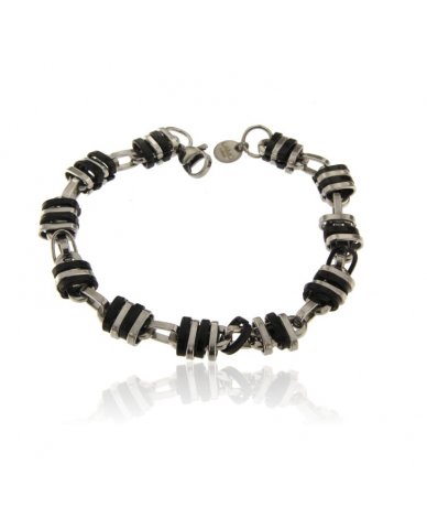 Bracciale uomo in acciaio...