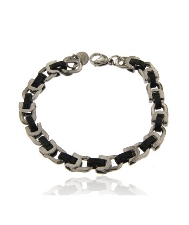 Bracciale uomo in acciaio...