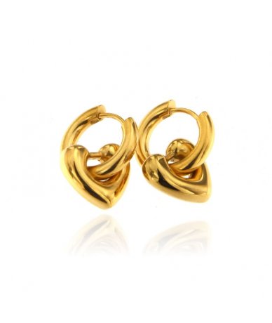 Orecchini huggies cuore in...