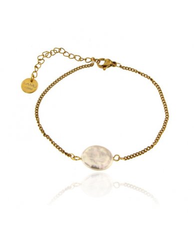 Bracciale con perla tonda...