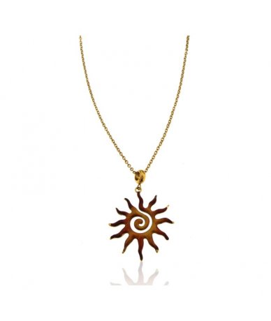Collana con pendente sole...