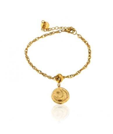 Bracciale con pendente luna...