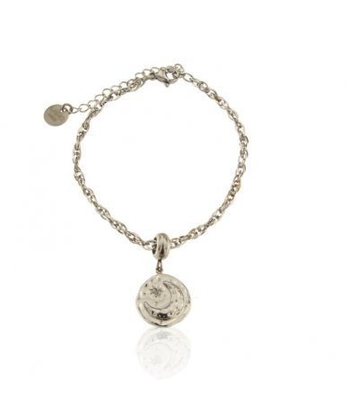 Bracciale con pendente luna...
