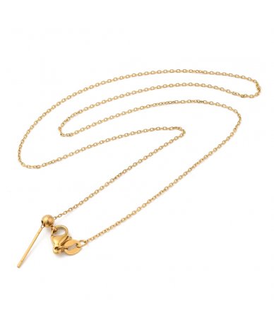 Collana catenina in acciaio...